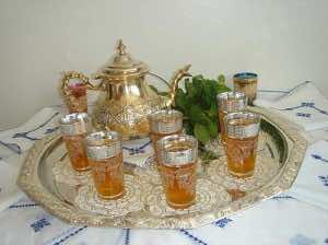 Moroccan Tea, a pleasing drink amid exotic ritualized protocol