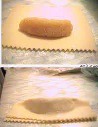 put one of the small rods of almond paste horizontally