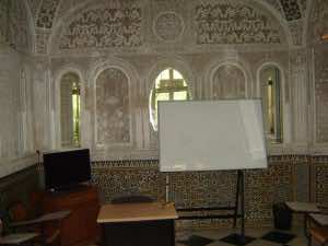 The Alif Post in Fez. A class for students. Photo by Yahya Bouhafa. MWN