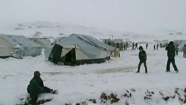 More than 2.3 million Syrian refugees survive in harsh winter conditions