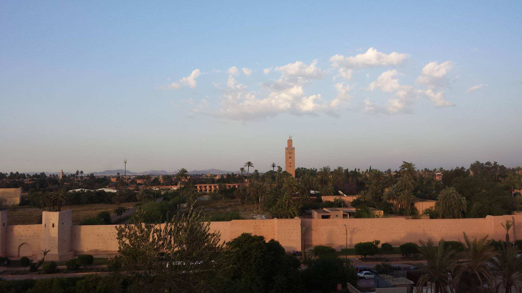 The old wall of Marrakech, Morocco