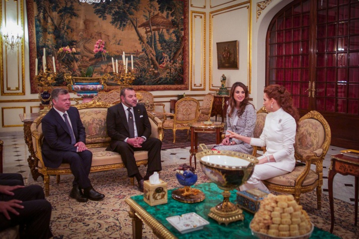 In Pictures Moroccan And Jordanian Royal Families