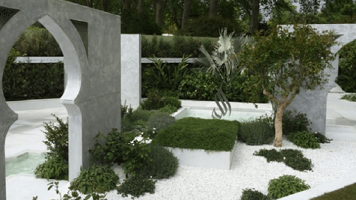 in pictures: islamic garden wins chelsea show prize | morocco world news