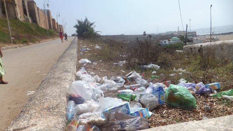 Garbage in Rabat, Morocco