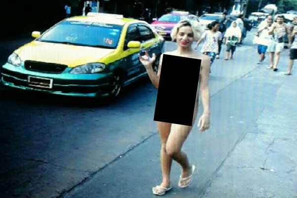 Nude in public in Rabat