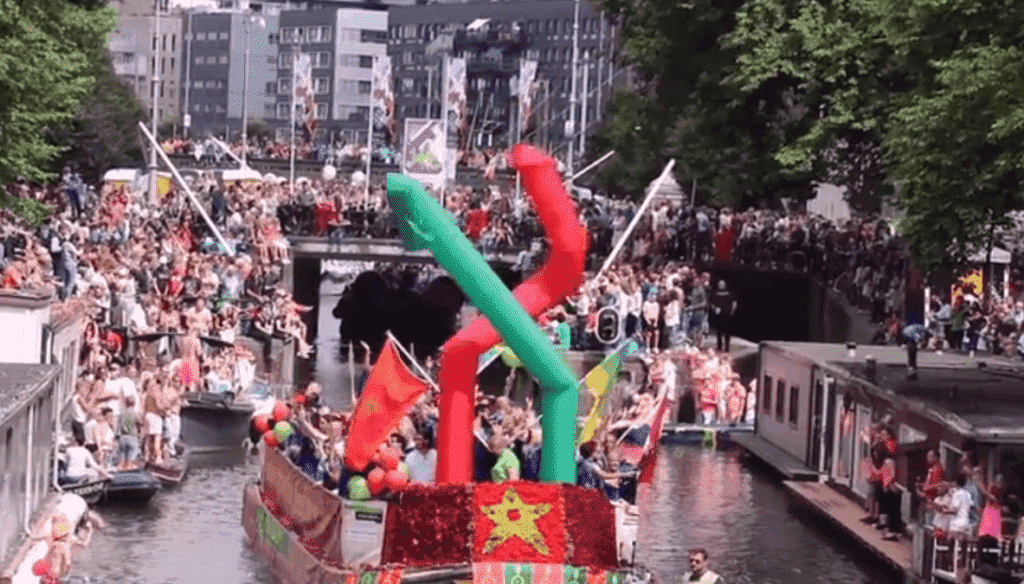 Moroccans Participate In Amsterdam’s Gay Pride Parade..