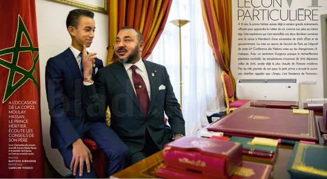 New Photos of Mohammed VI, Moulay Hassan and Moulay Rachid at COP22