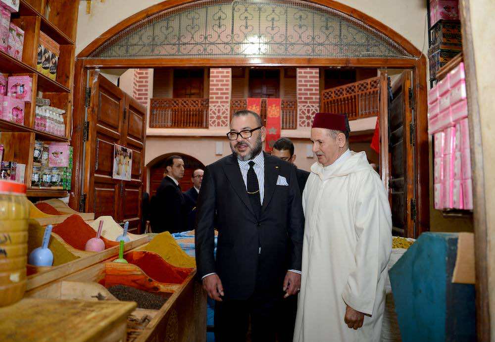 King Mohammed VI Visits Restored Historical Sites in El Mellah Neighborhood in Marrakech