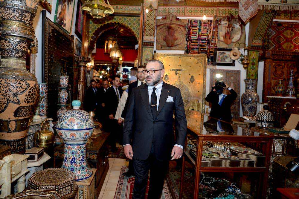 King Mohammed VI Visits Restored Historical Sites in El Mellah Neighborhood in Marrakech