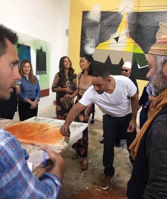 will smith visits moroccan artists’ residence