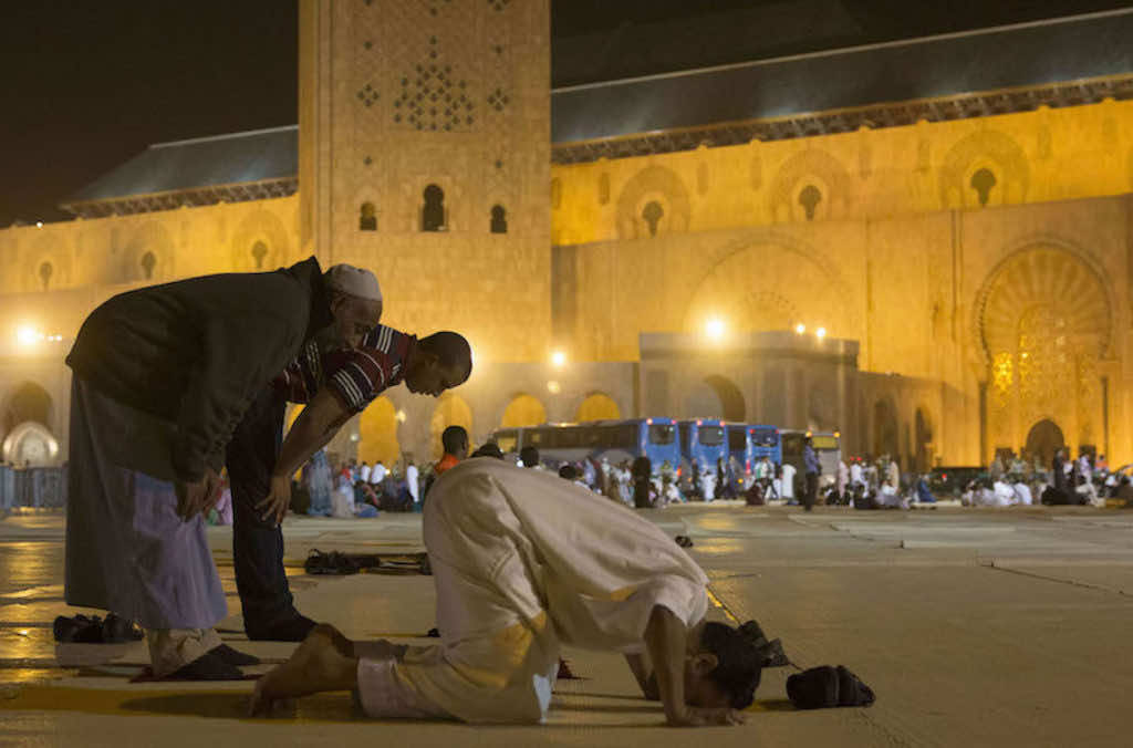 Moroccans spend Laylat al-Qadr, the 26th day of Ramadan, at the Hassan II mosque in Casablanca.