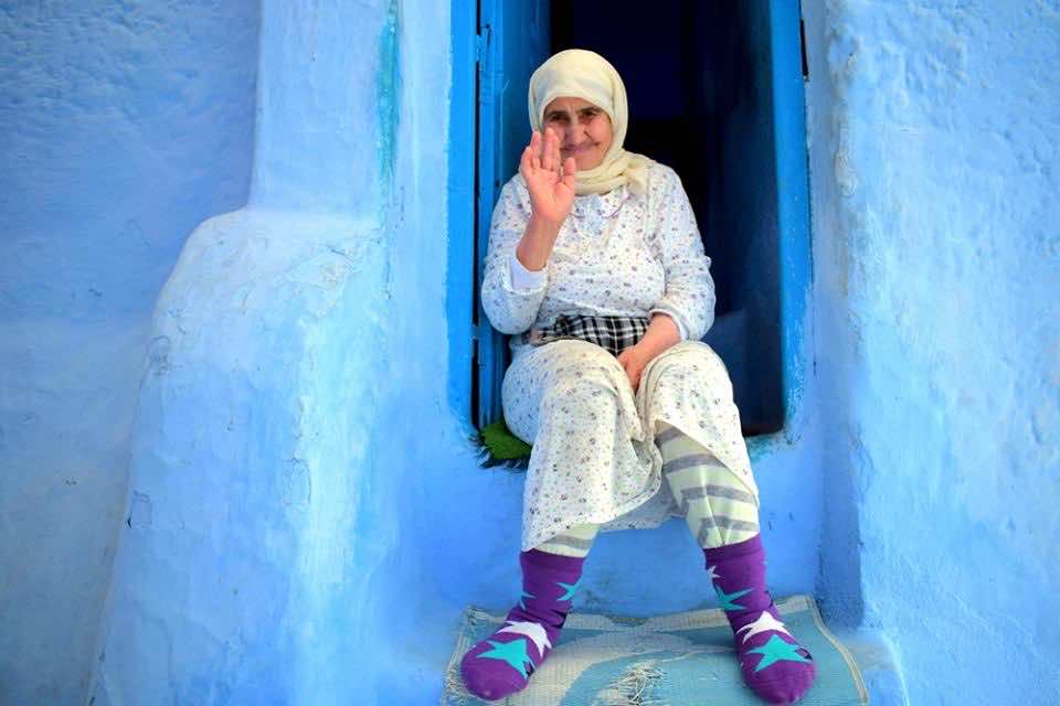 Blue city in Morocco