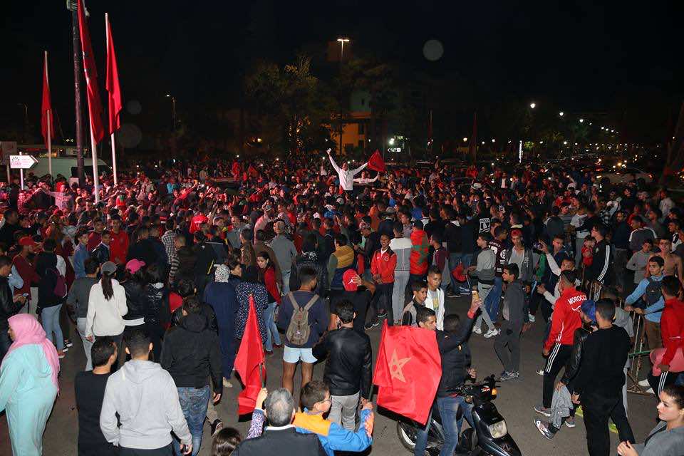 Moroccans celebrate Atlas Lions' qualification to 2018 FIFA World Cup