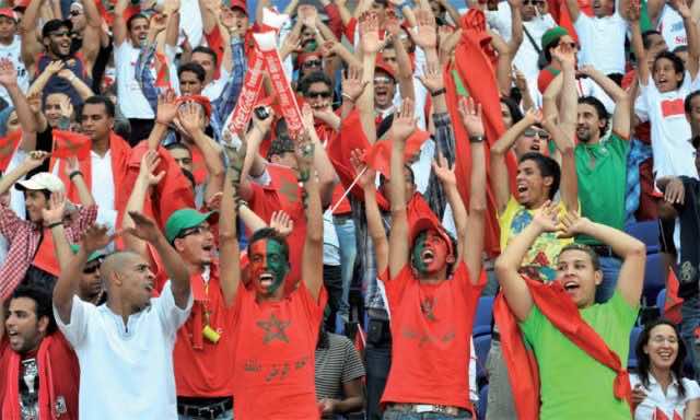 Moroccan Fans Cheering up for the Atlas Lions