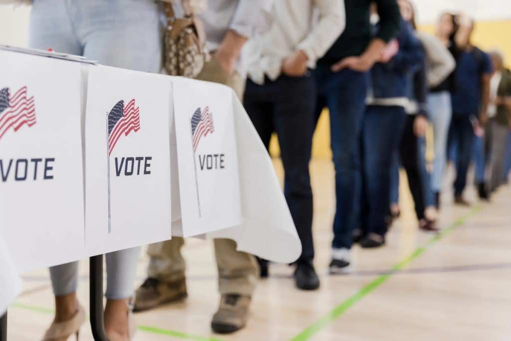 US Elections American Voters Cast Ballots in Record Numbers