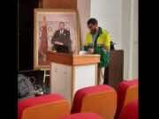 Moroccan Phd Researcher Defends Thesis in Sanitation Worker Uniform