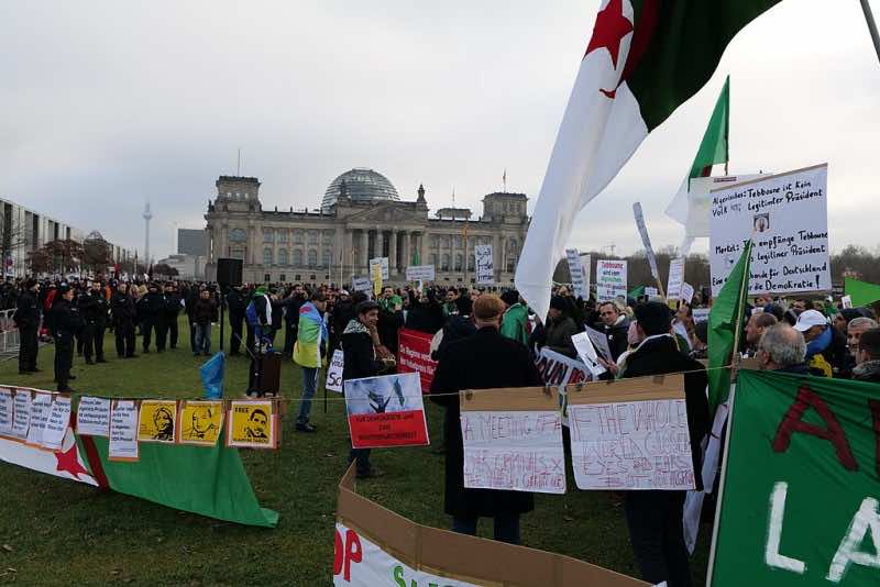 A 2020 Berlin demonstration against "illegitimate presidents" Tebboune and Turkey's Erdogan. Photo: Leonhard Lenz