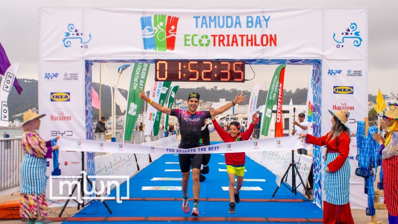 Yahya Benchakroun, winner of the Olympic Triathlon