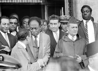 Kwame Nkrumah and Mohammed V during the Casablanca conference, (1961)&nbsp; &nbsp;