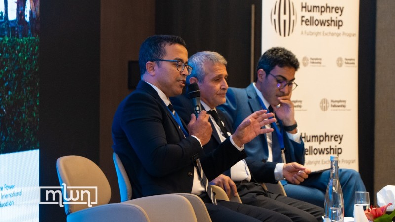 Fouad Laajin, a Project Manager in the environmental sector (right)