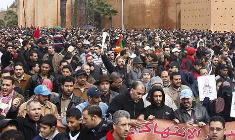 Injured Moroccan dies after protest