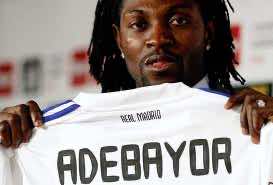 Adebayor waiting for call from Real coach Mourinho