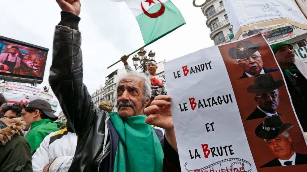 Algerians Rally Against Interim President Abdelkader Bensalah