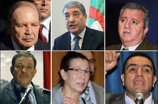 Algeria’s six presidential candidates