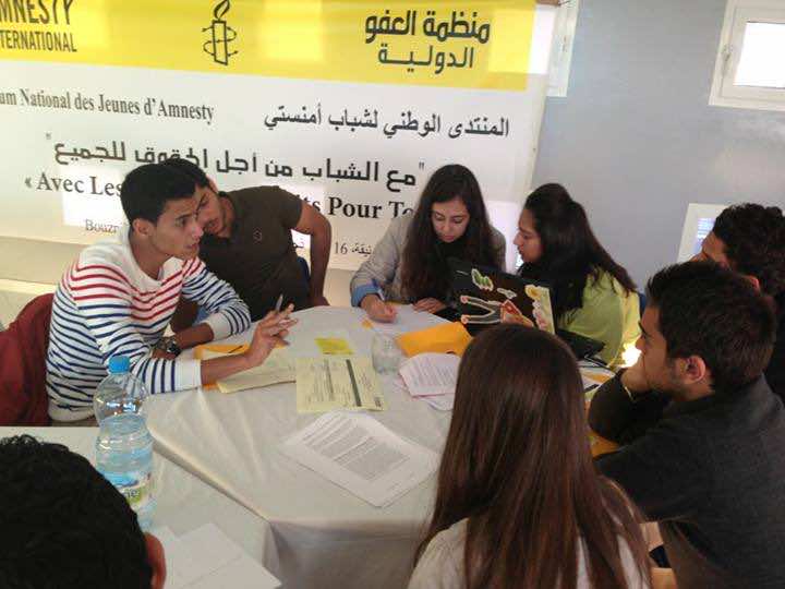 Amnesty International’s youth in Morocco Meet for the 15th edition