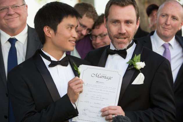 Australia’s first gay marriages held ahead of court ruling