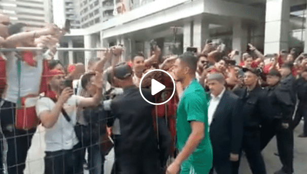 Moroccans Give Bouhaddouz Warm Welcome in Moscow