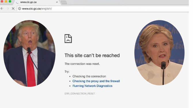 Canada’s Immigration Site Crashed During the U.S. Election