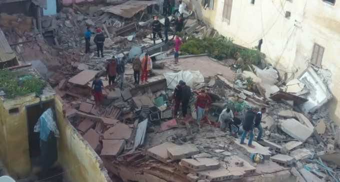 3 Houses, Coffee Shop Collapse in Casablanca