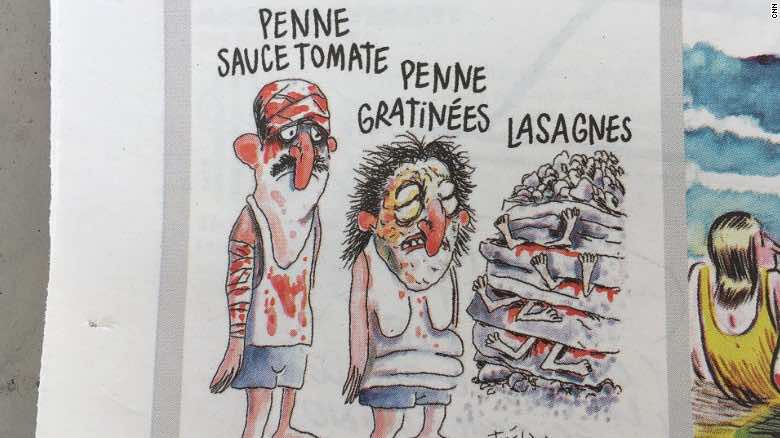 Charlie Hebdo Mocks Italian Earthquake Victims