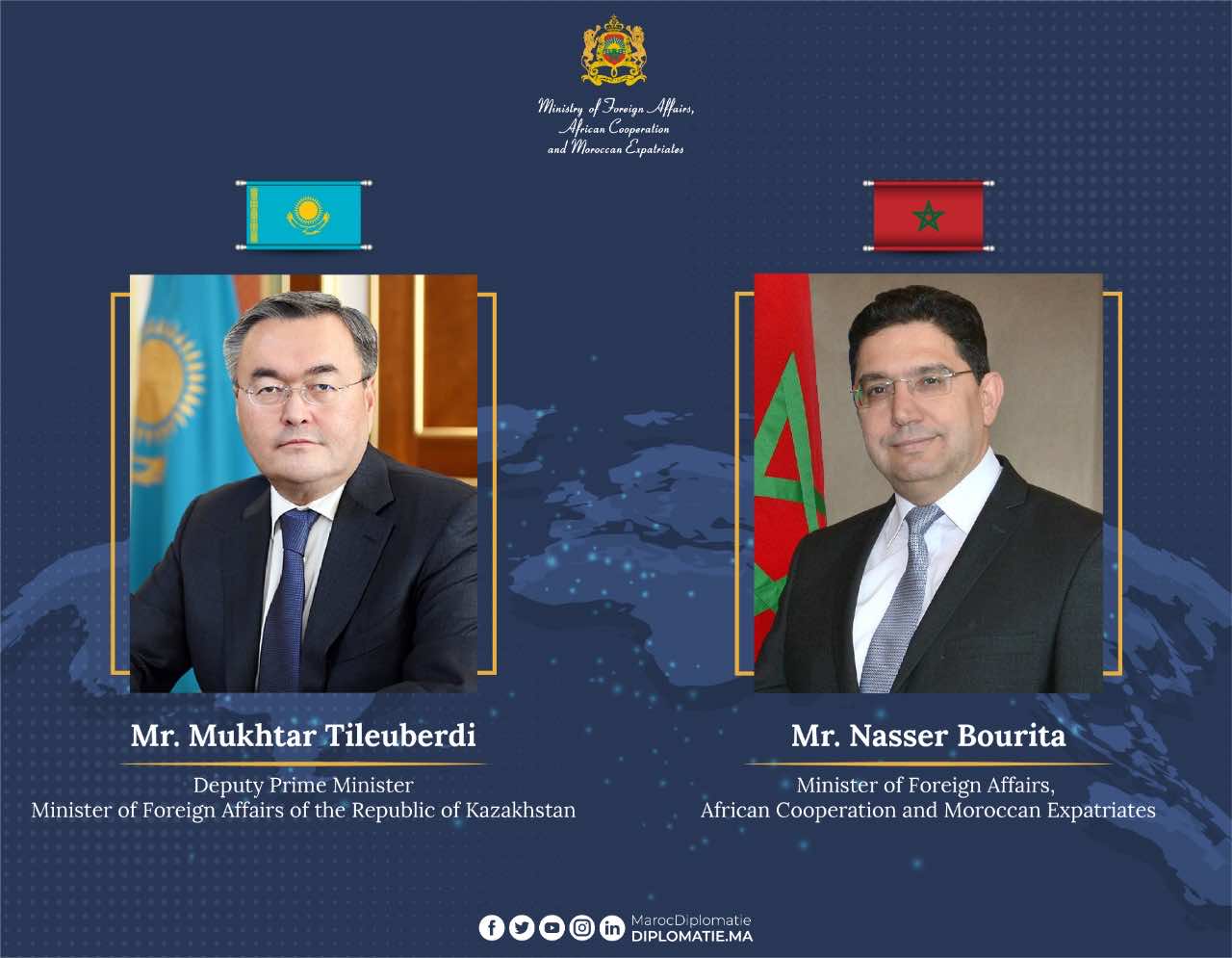 Morocco Welcomes Kazakhstan’s Decision to Open Embassy in Rabat