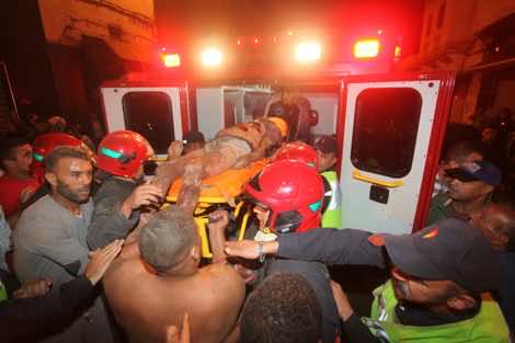 Gas Canister Explodes in Casablanca Demolishing Two Houses