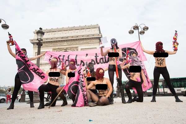 FEMEN Topless Activists Rise up against ISIS