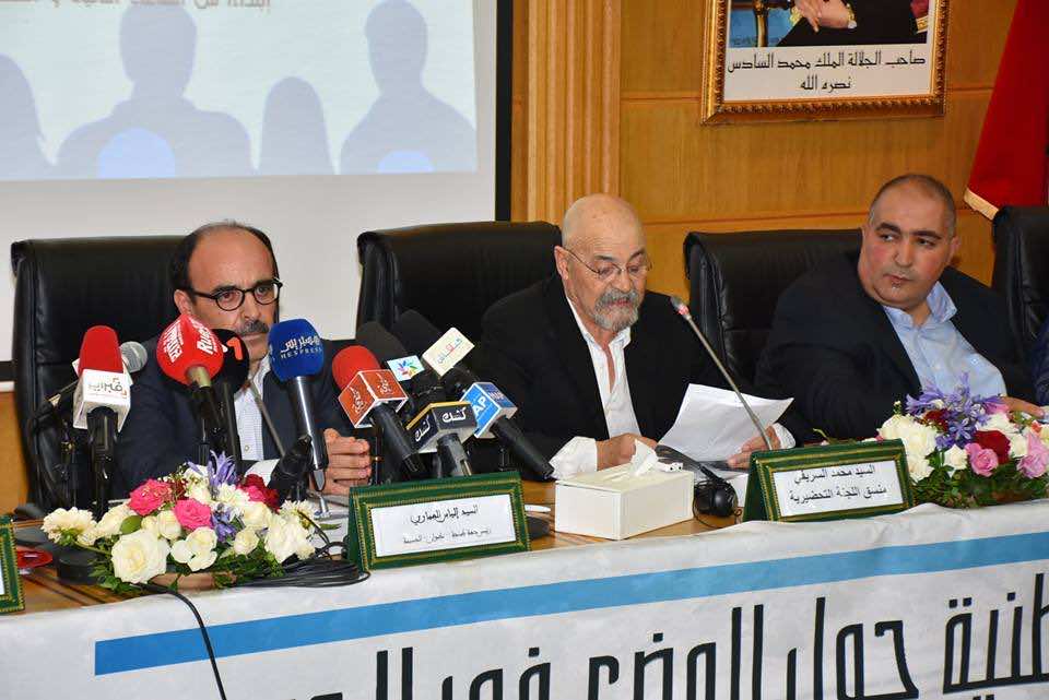 El Omari Holds Conference Demanding Release of Al Hoceima Detainees