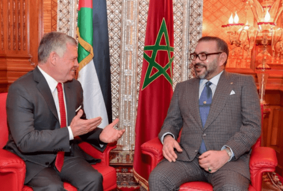 King Abdullah II of Jordan Checks on Health of King Mohammed VI