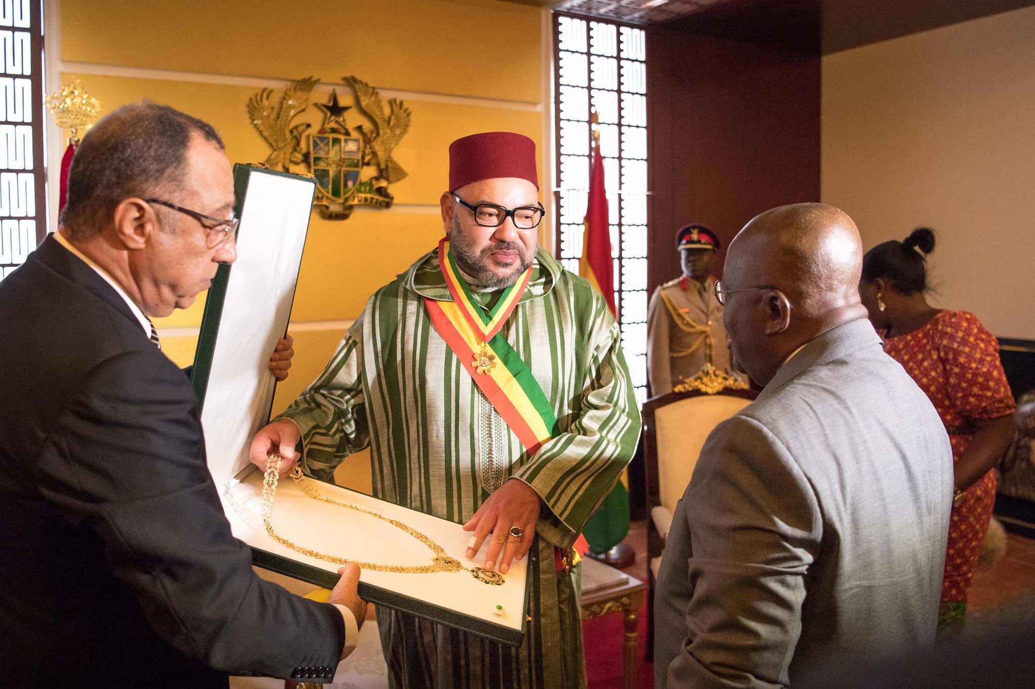 King Mohammed VI Holds Private Meeting with President of Republic of Ghana