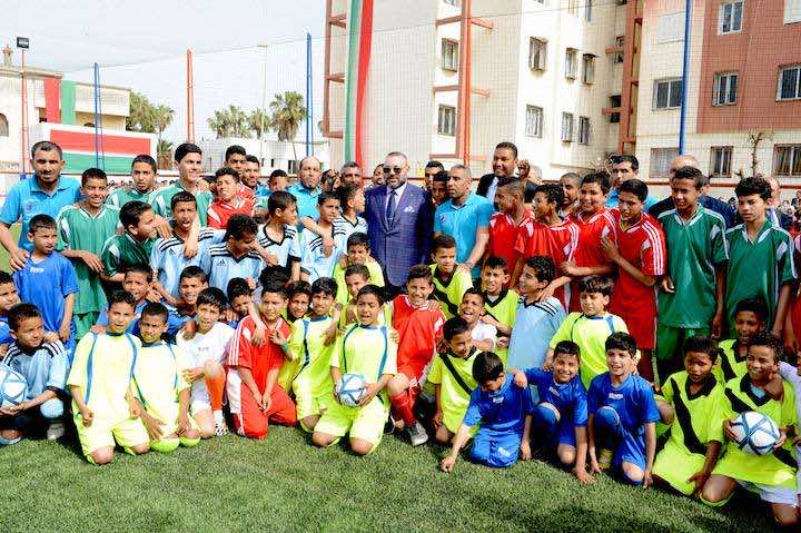 King Mohammed VI Inaugurates Community-Based Sports Field in Casablanca