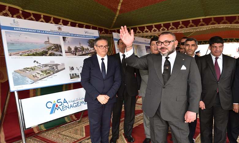 King Mohammed VI Launches Sea Promenade Development Works for Casablanca Hassan II Mosque