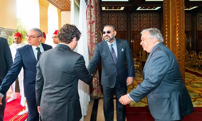King Mohammed VI Receives UN Secretary-General Antonio Guterres