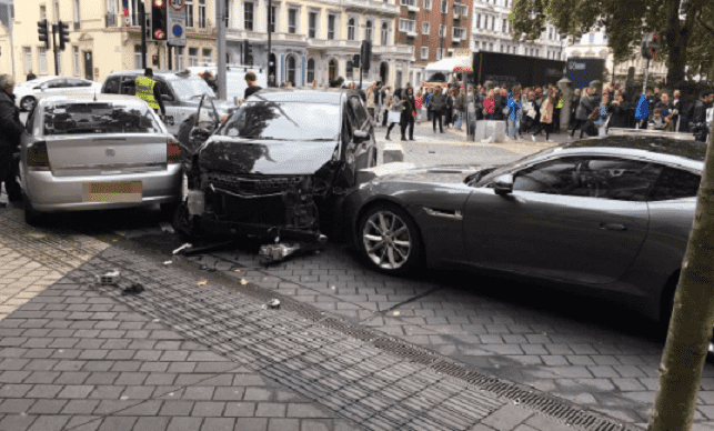Car Hits Pedestrians Near Natural History Museum in London