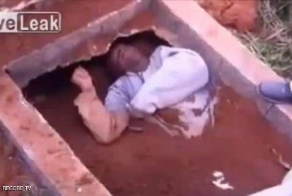 Man Buried Alive in Brazil Rises up