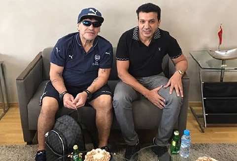 Maradona Arrives in Morocco for Green March Gala Match 
