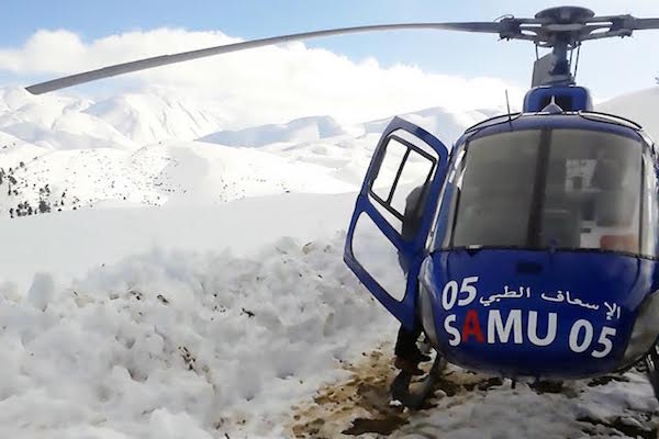 Medical Helicopter Called to Rescue Pregnant Woman in Eastern Morocco