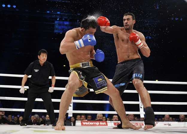 Moroccan Heavyweight champion Badr Hari wins first match in Zagreb