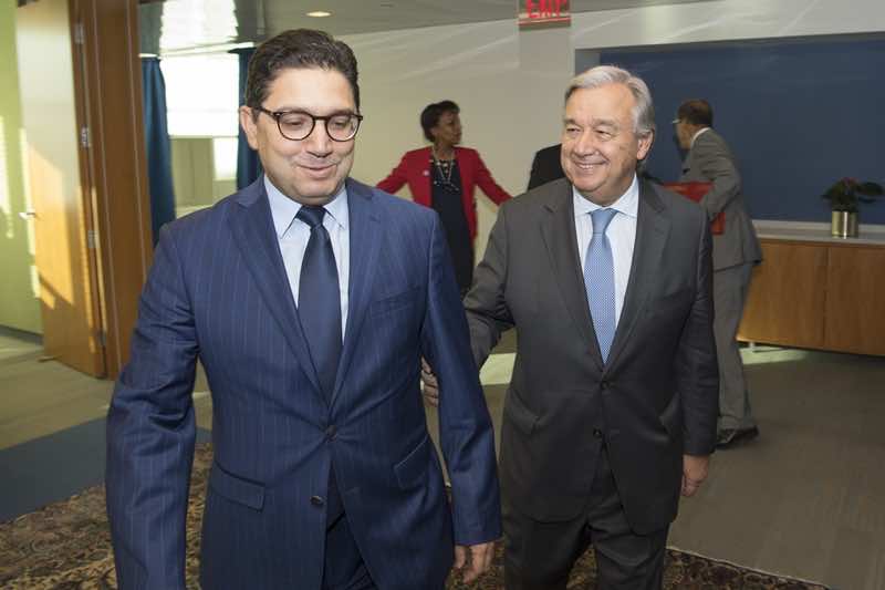 Bourita Meets with UN Secretary General, Says Morocco is Committed to Peace and Countering Terror
