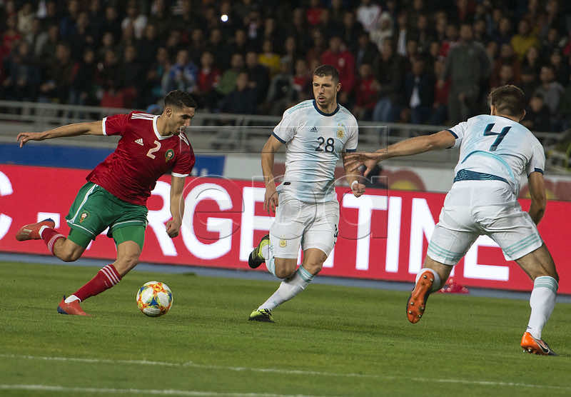 Messi-Less, Underwhelming Argentina Dominates Morocco 1-0